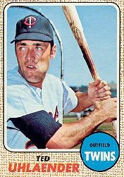 1968 Topps Baseball Cards      028      Ted Uhlaender
